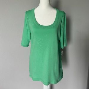 NWT!  Talbots green t-shirt